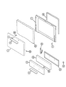 03 - Door / Drawer parts for Admiral Range A31703PAAL from AppliancePartsPros.com