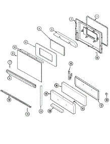 03 - Door / Drawer parts for Admiral Range A31713XAWL from AppliancePartsPros.com