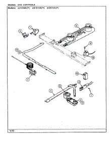 02 - Control System parts for Admiral Range A3231XRA from AppliancePartsPros.com