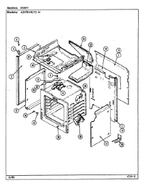 02 - Body parts for Admiral Range A3478XRA-N from AppliancePartsPros.com