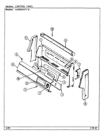 03 - Control Panel parts for Admiral Range A3478XRA-N from AppliancePartsPros.com