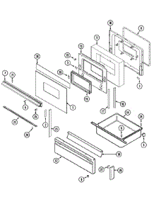 03 - Door / Drawer parts for Admiral Range A3488VRV from AppliancePartsPros.com
