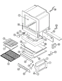 05 - Oven / Base parts for Admiral Range A3488VRV from AppliancePartsPros.com