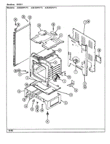 05 - Top Assy / Front Panel (A3500) parts for Admiral Range A3500PPA from AppliancePartsPros.com
