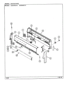 02 - Control Panel parts for Admiral Range A3510PRW from AppliancePartsPros.com