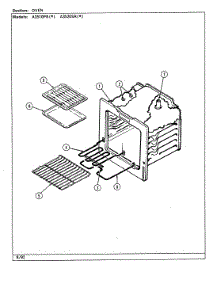 03 - Oven parts for Admiral Range A3520SRA from AppliancePartsPros.com