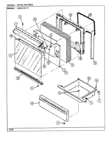03 - Door / Drawer (A3832sr) parts for Admiral Range A3832SRW from AppliancePartsPros.com