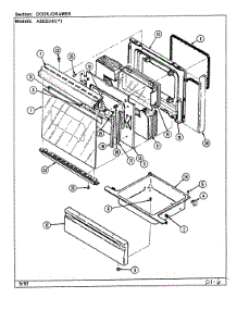 04 - Door / Drawer (A3832xr) parts for Admiral Range A3832SRW from AppliancePartsPros.com
