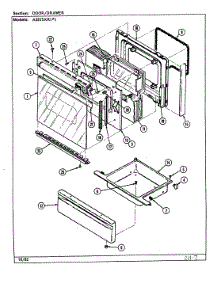 03 - Door / Drawer parts for Admiral Range A3875XRW from AppliancePartsPros.com
