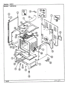 02 - Body (A3878xrb) parts for Admiral Range A3878XRB from AppliancePartsPros.com