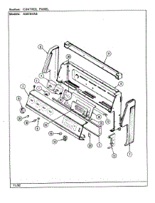 03 - Control Panel (A3878xrb) parts for Admiral Range A3878XRB from AppliancePartsPros.com