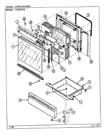 05 - Door / Drawer (A3878xrb) parts for Admiral Range A3878XRB from AppliancePartsPros.com