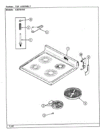 08 - Top Assy. (A3878xrb) parts for Admiral Range A3878XRB from AppliancePartsPros.com