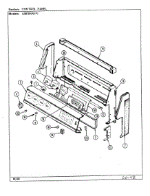02 - Control Panel parts for Admiral Range A3878XRW from AppliancePartsPros.com
