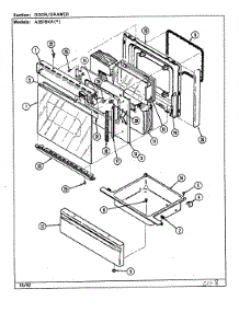 03 - Door / Drawer parts for Admiral Range A3878XRW from AppliancePartsPros.com