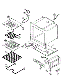 03 - Oven / Base parts for Admiral Range A3888VRA from AppliancePartsPros.com