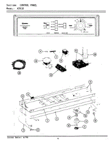 04 - Control Panel parts for Maytag Washer A3910 from AppliancePartsPros.com