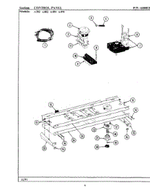 04 - Control Panel parts for Maytag Washer A482 from AppliancePartsPros.com