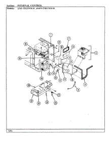05 - Door parts for Admiral Oven A54F-5TKXWM-R from AppliancePartsPros.com