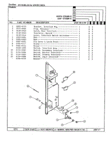 07 - Interlock Switches parts for Admiral Oven A54F-5TKXWM-R from AppliancePartsPros.com