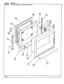 05 - Door parts for Admiral Oven A54FN-5TKVWM-R from AppliancePartsPros.com