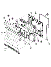 02 - Door / Drawer parts for Admiral Range A5651XRS from AppliancePartsPros.com