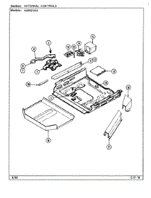 03 - Internal Controls parts for Admiral Range A5898VRV from AppliancePartsPros.com