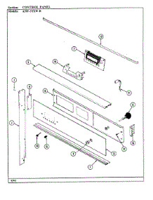 02 - Control Panel (A59f-5Tvw-R) parts for Admiral Oven A59F-5TXW-R from AppliancePartsPros.com