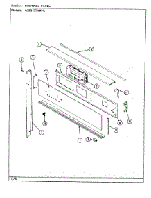 02 - Control Panel (A59f-5Txw-R) parts for Admiral Range A59G-5TXW-R from AppliancePartsPros.com