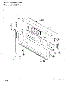 02 - Control Panel (A59gn-5Tvw-R) parts for Admiral Range A59GN-5TVW-R from AppliancePartsPros.com