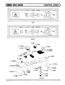 04 - Control Panel parts for Maytag Washer A612 from AppliancePartsPros.com