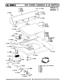07 - Top Cover, Console & Lid Switch parts for Maytag Washer A612 from AppliancePartsPros.com