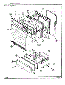 03 - Door / Drawer parts for Admiral Range A6257XRS from AppliancePartsPros.com