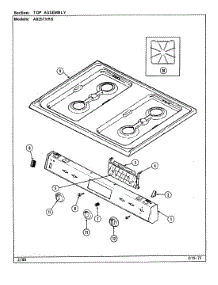 04 - Top Assembly parts for Admiral Range A6257XRS from AppliancePartsPros.com