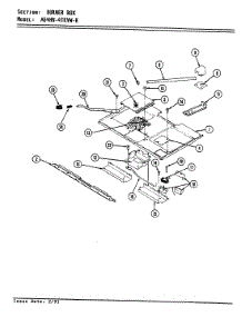 02 - Burner Box parts for Admiral Range A64HN-4TKVW-R from AppliancePartsPros.com