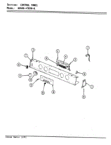 03 - Control Panel parts for Admiral Range A64HN-4TKVW-R from AppliancePartsPros.com