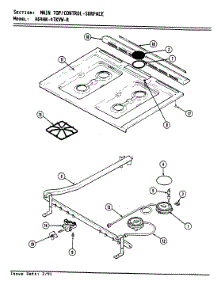 07 - Top Assy.\Control System (Surface) parts for Admiral Range A64HN-4TKVW-R from AppliancePartsPros.com