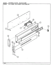 03 - Door / Drawer parts for Admiral Range A68HK-6TXW-R from AppliancePartsPros.com