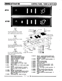 04 - Control Panel,Timer & Switches parts for Maytag Washer A710 from AppliancePartsPros.com