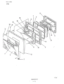 02 - Door parts for Admiral Oven A79E-5CXW from AppliancePartsPros.com