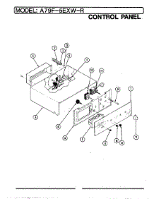 02 - Control Panel parts for Admiral Oven A79F-5EXW-R from AppliancePartsPros.com