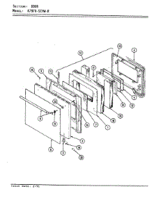 03 - Door parts for Admiral Oven A79FN-5EVW-R from AppliancePartsPros.com