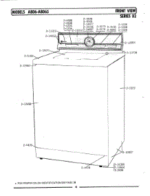 07 - Front View (Series 02) parts for Maytag Washer A806S from AppliancePartsPros.com