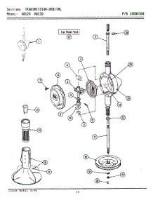 07 - Transmission parts for Maytag Washer A8210 from AppliancePartsPros.com