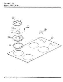 02 - Top Assy. parts for Admiral Cooktop A82LN-3K-R from AppliancePartsPros.com