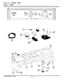 04 - Control Panel parts for Maytag Washer A8340 from AppliancePartsPros.com