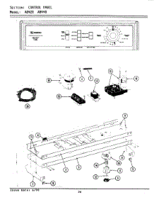 04 - Control Panel parts for Maytag Washer A8420 from AppliancePartsPros.com