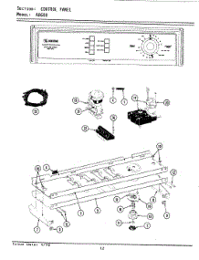 04 - Control Panel parts for Maytag Washer A8600 from AppliancePartsPros.com