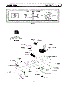04 - Control Panel parts for Maytag Washer A883 from AppliancePartsPros.com