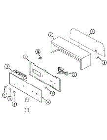 02 - Control Panel parts for Admiral Oven A9122VPV from AppliancePartsPros.com